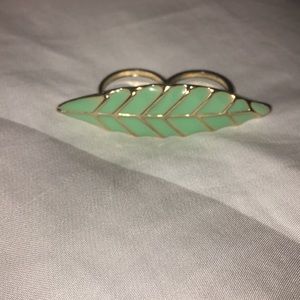 Charming Charlie’s mint leaf double ring
